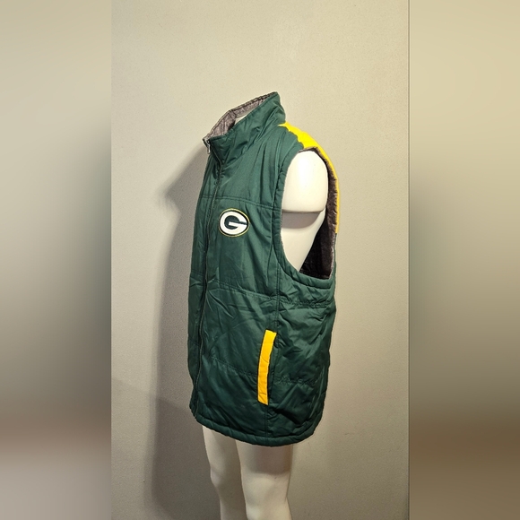 Green Bay Packers NFL Reversible Vest Men's Size XL - Picture 2 of 7